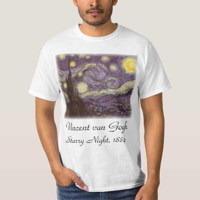 Vincent van Gogh - Starry Night T-Shirt (Front)
