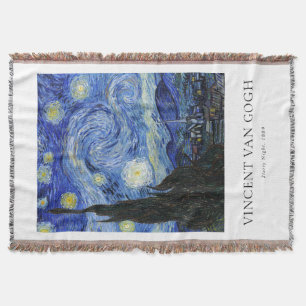 Vincent Van Gogh Starry Night Throw Blanket