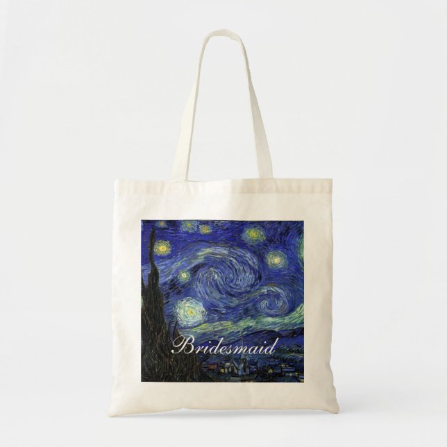 Vincent van Gogh, Starry Night Tote Bag (Front)