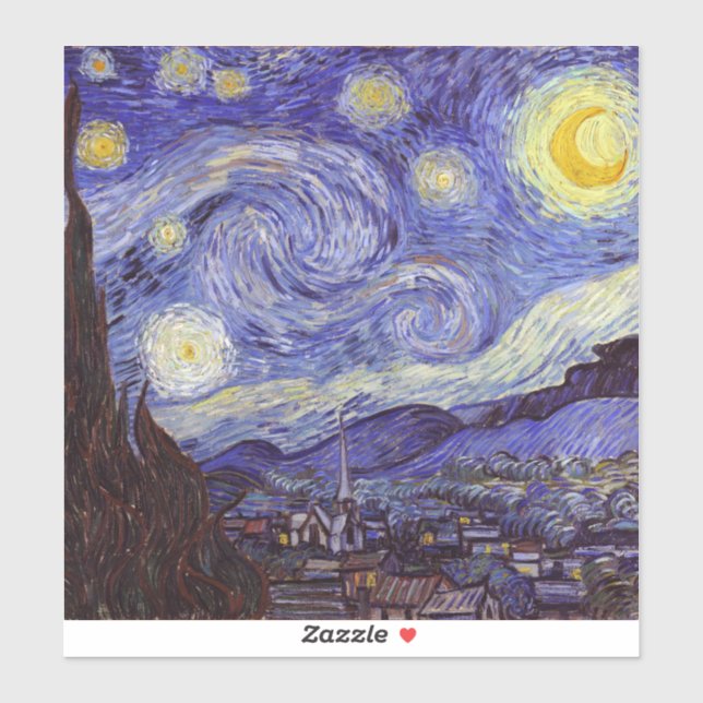 Vincent Van Gogh Starry Night Vintage Fine Art (Sheet)