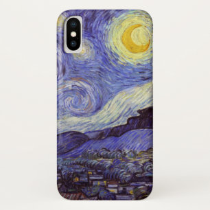 Vincent Van Gogh Starry Night Vintage Fine Art iPhone X Case