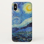 Vincent Van Gogh Starry Night Vintage Fine Art iPhone X Case<br><div class="desc">Vincent Van Gogh Starry Night Vintage Fine Art Phone Case</div>