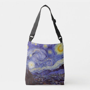 Vincent Van Gogh Starry Night Vintage Fine Art Crossbody Bag