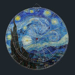 Vincent Van Gogh Starry Night Vintage Fine Art Dartboard<br><div class="desc">Vincent Van Gogh Starry Night Vintage Fine Art Dart Board</div>