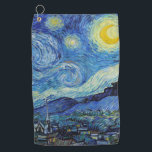 Vincent Van Gogh Starry Night Vintage Fine Art Golf Towel<br><div class="desc">Vincent Van Gogh Starry Night Vintage Fine Art Gold Towel</div>
