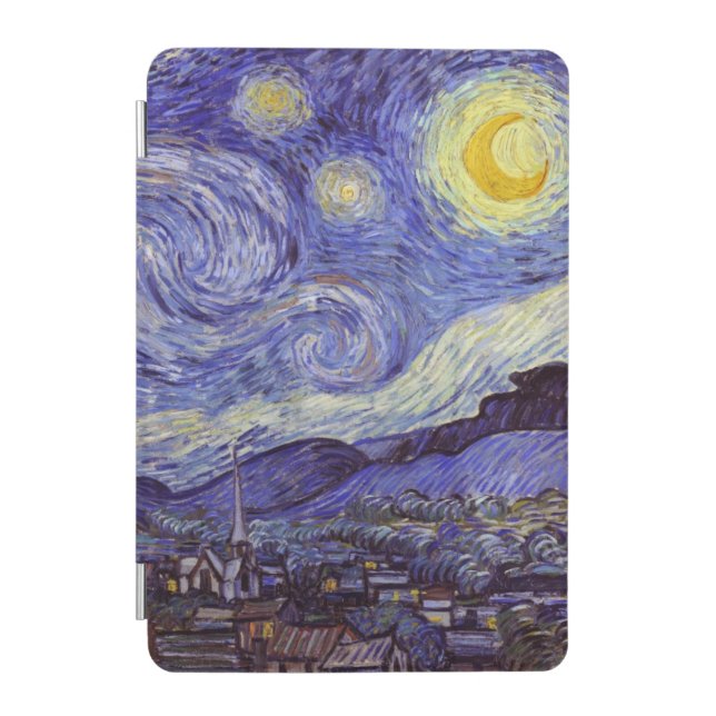 Vincent Van Gogh Starry Night Vintage Fine Art iPad Mini Cover (Front)