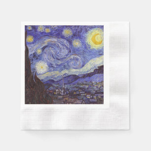 Vincent Van Gogh Starry Night Vintage Fine Art Napkin