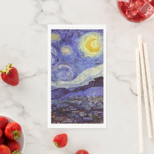 Vincent Van Gogh Starry Night Vintage Fine Art Napkin