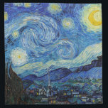 Vincent Van Gogh Starry Night Vintage Fine Art Napkin<br><div class="desc">Vincent Van Gogh Starry Night Vintage Fine Art Napkin</div>