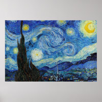 Vincent Van Gogh Starry Night Vintage Fine Art