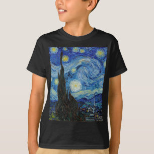 Vincent Van Gogh Starry Night Vintage Fine Art T-Shirt