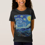 Vincent Van Gogh Starry Night Vintage Fine Art T-Shirt<br><div class="desc">Vincent Van Gogh Starry Night Vintage Fine Art T-Shirt</div>