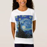 Vincent Van Gogh Starry Night Vintage Fine Art T-Shirt<br><div class="desc">Vincent Van Gogh Starry Night Vintage Fine Art T-Shirt</div>