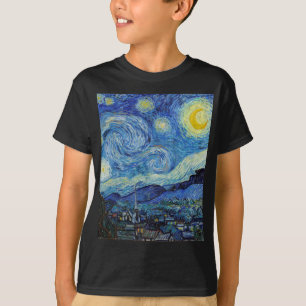 Vincent Van Gogh Starry Night Vintage Fine Art T-Shirt