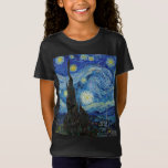 Vincent Van Gogh Starry Night Vintage Fine Art T-Shirt<br><div class="desc">Vincent Van Gogh Starry Night Vintage Fine Art T-Shirt</div>