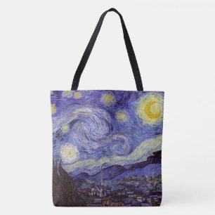 Vincent Van Gogh Starry Night Vintage Fine Art Tote Bag