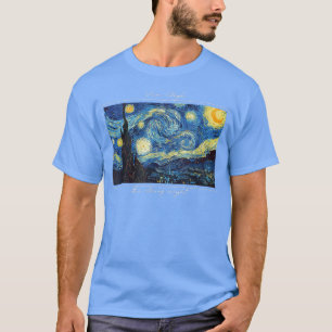 Vincent Van Gogh Starry Night Womens Girls Cute Gr T-Shirt
