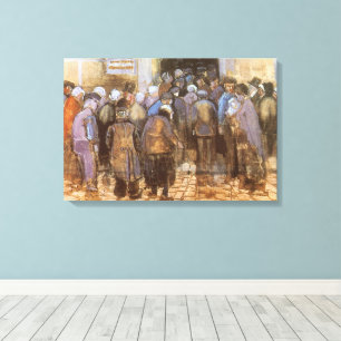 Vincent van Gogh State Lottery Office (Poor Money) Canvas Print