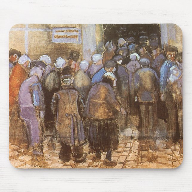 Vincent van Gogh State Lottery Office (Poor Money) Mouse Mat (Front)