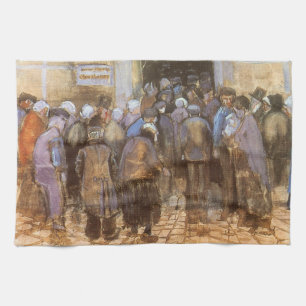 Vincent van Gogh State Lottery Office (Poor Money) Tea Towel