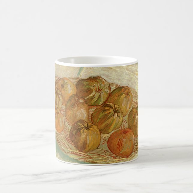Vincent van Gogh - Still Life Basket of Apples Coffee Mug (Center)
