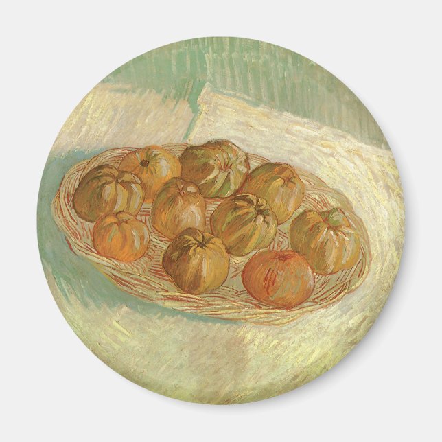 Vincent van Gogh - Still Life Basket of Apples Magnet (Front)