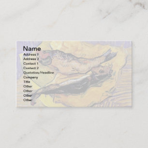 Vincent Van Gogh - Still Life Bloaters Fine Art Business Card