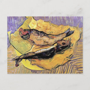 Vincent Van Gogh - Still Life Bloaters Fine Art Postcard