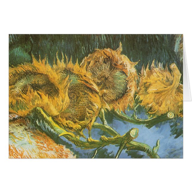 Vincent van Gogh - Still Life: Four Cut Sunflowers (Front Horizontal)