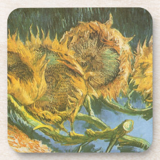 Vincent van Gogh - Still Life: Four Cut Sunflowers Coaster