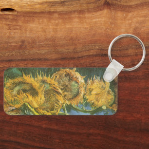 Vincent van Gogh - Still Life: Four Cut Sunflowers Key Ring