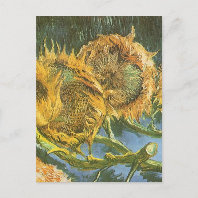 Vincent van Gogh - Still Life: Four Cut Sunflowers Postcard (Front)