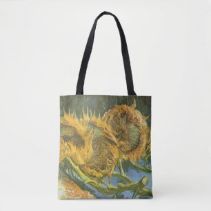Vincent van Gogh - Still Life: Four Cut Sunflowers Tote Bag