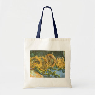 Vincent van Gogh - Still Life: Four Cut Sunflowers Tote Bag