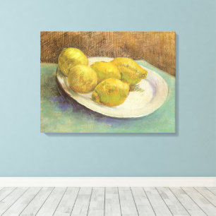 Vincent van Gogh - Still Life Lemons on a Plate Canvas Print