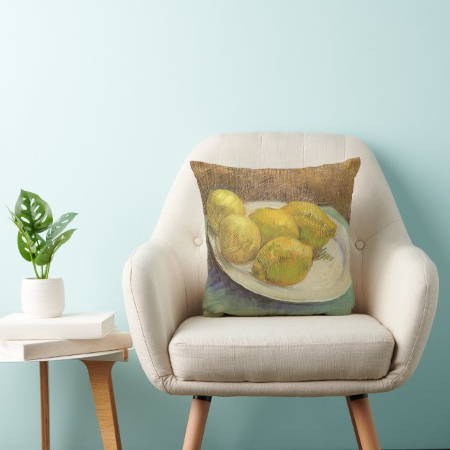 Vincent van Gogh - Still Life Lemons on a Plate Cushion (Chair)