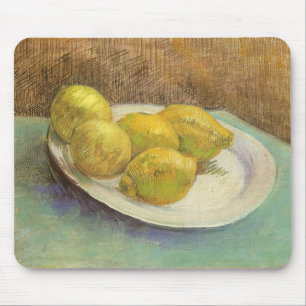 Vincent van Gogh - Still Life Lemons on a Plate Mouse Mat