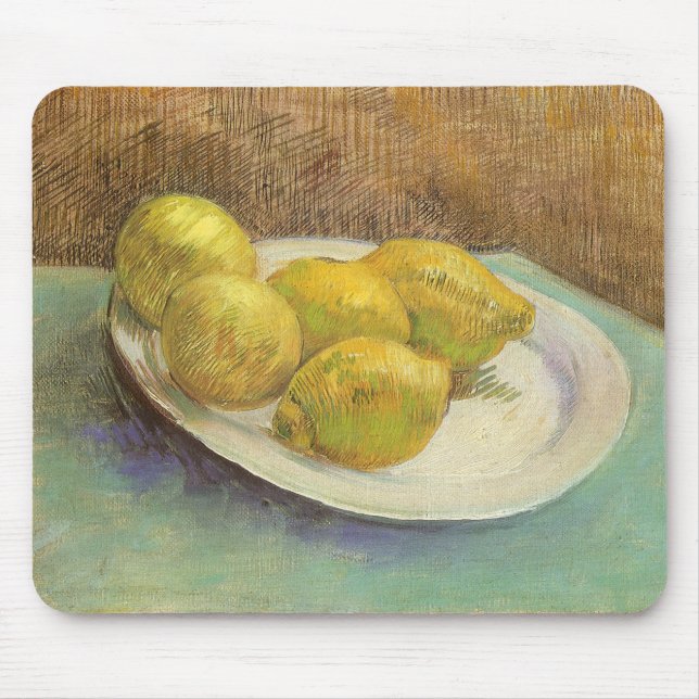 Vincent van Gogh - Still Life Lemons on a Plate Mouse Mat (Front)