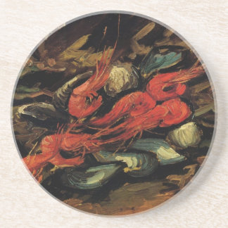 Vincent van Gogh - Still Life Mussels and Shrimp Coaster