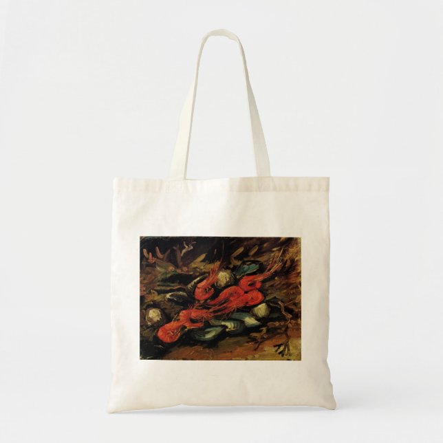 Vincent van Gogh - Still Life Mussels and Shrimp Tote Bag (Front)