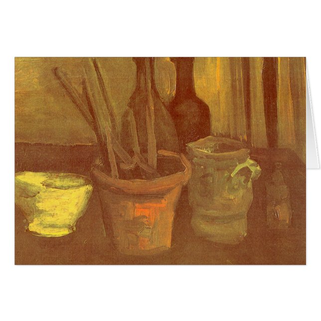 Vincent van Gogh - Still Life Paintbrushes in Pot (Front Horizontal)