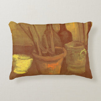 Vincent van Gogh - Still Life Paintbrushes in Pot Decorative Cushion