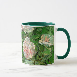 Vincent Van Gogh - Still Life Pink Roses Fine Art Mug