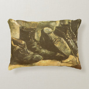 Vincent van Gogh - Still Life Three Pairs of Shoes Decorative Cushion