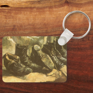 Vincent van Gogh - Still Life Three Pairs of Shoes Key Ring