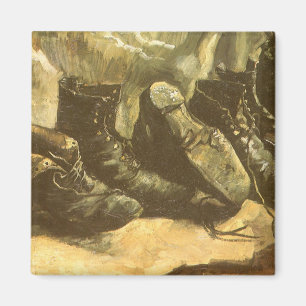 Vincent van Gogh - Still Life Three Pairs of Shoes Magnet