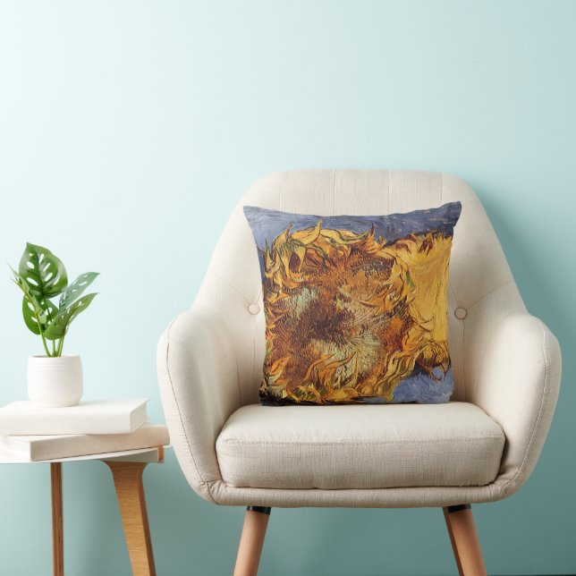 Vincent van Gogh - Still Life: Two Cut Sunflowers Cushion (Chair)