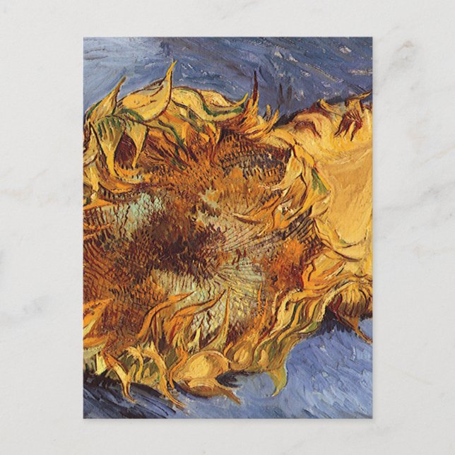 Vincent van Gogh - Still Life: Two Cut Sunflowers Postcard (Front)