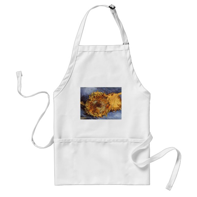 Vincent van Gogh - Still Life: Two Cut Sunflowers Standard Apron (Front)