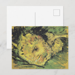 Vincent van Gogh Still Life Two cutted sunflowers Postcard